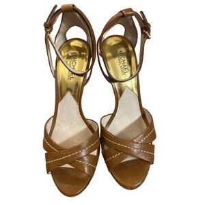 Michael Kors Vegan Brown Leather Heels
